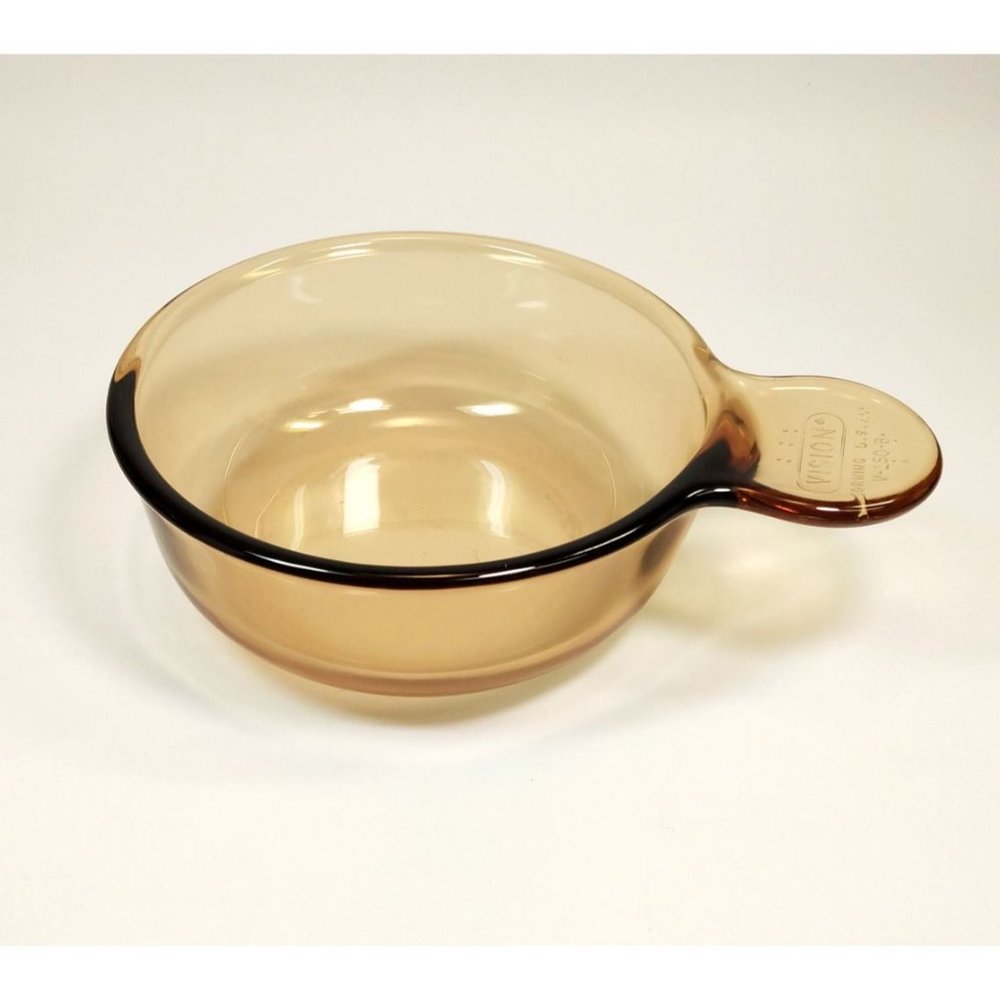 Corning Visions Amber Heat and Eat Grab-it Dish V-150-B 15oz